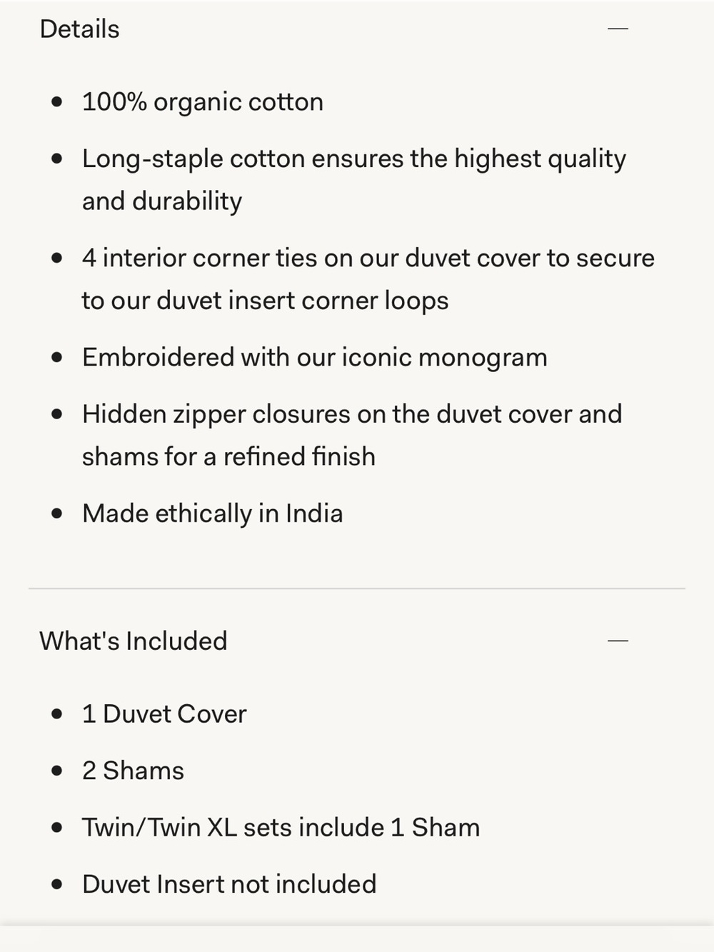 Boll and Branch Signature  NEW Duvet Set, King size. Luxurious - Picture 2 of 12